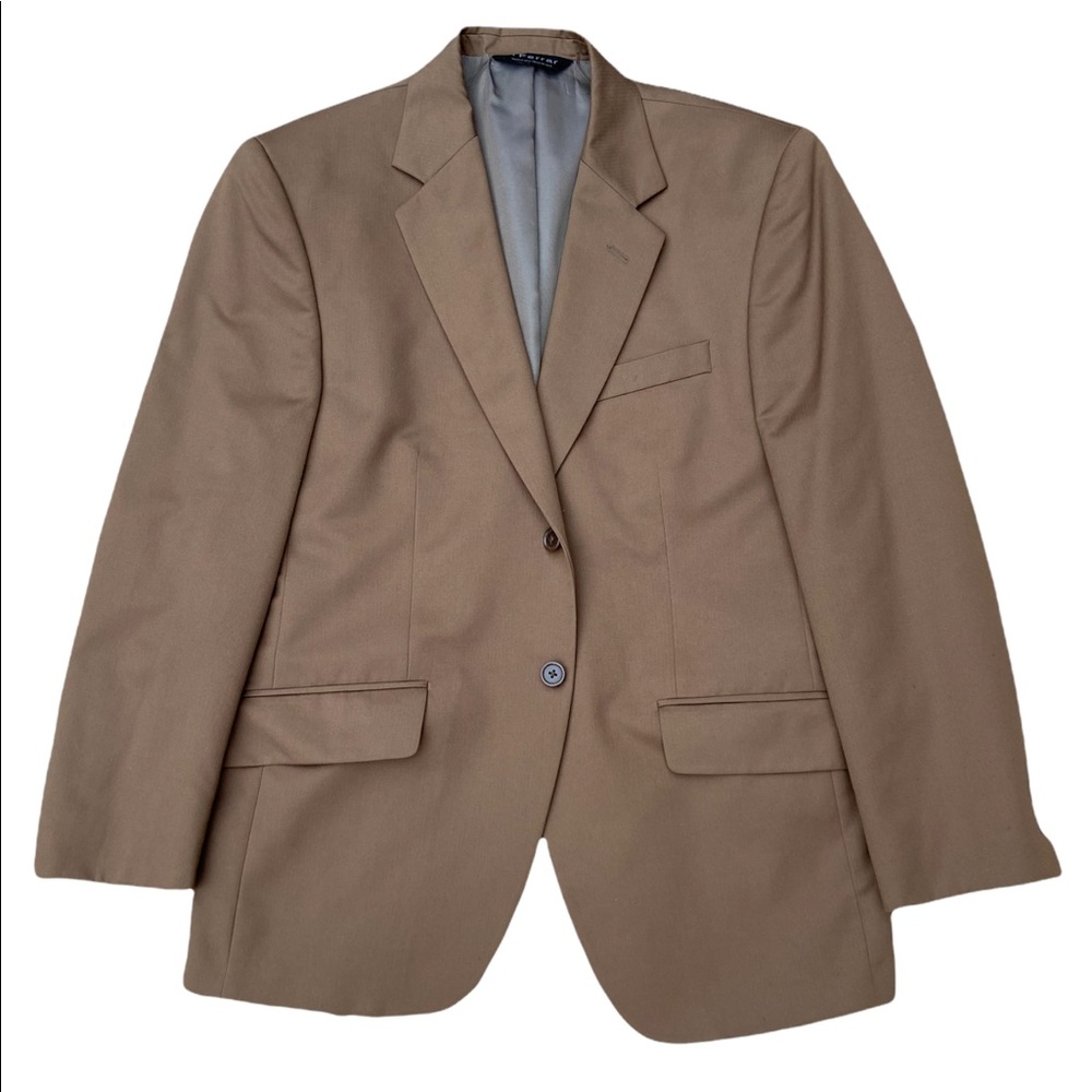 J Ferrar Tan Grey Men's Blazer Sport coat Two-Button Size 40S